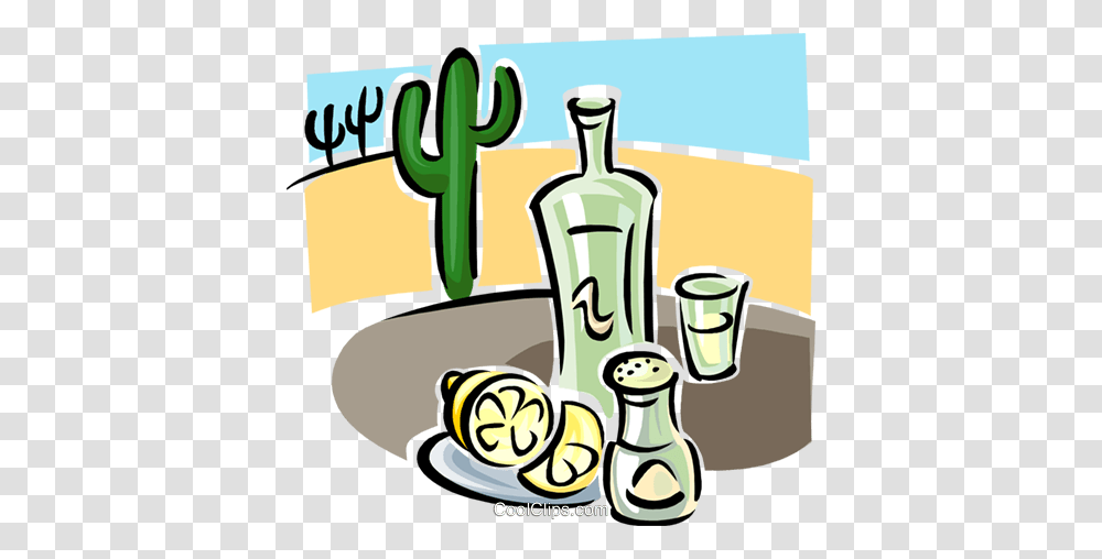 Tequila With Lemons Royalty Free Vector Clip Art Illustration, Drawing, Gas Pump, Beverage, Bottle Transparent Png