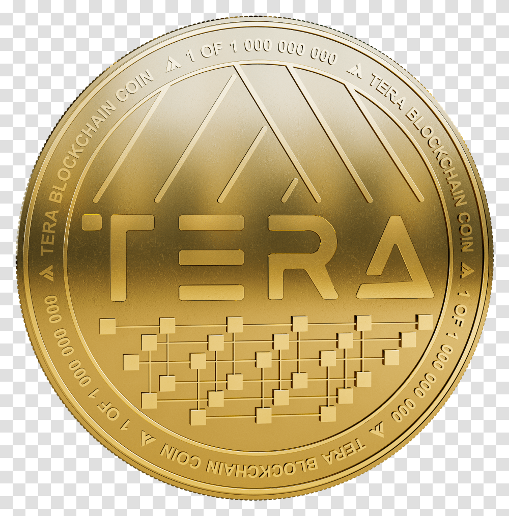 Tera Coin, Gold, Clock Tower, Architecture, Building Transparent Png