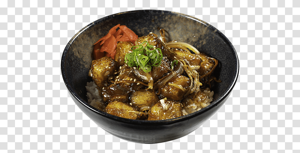 Teriyaki Tofu Don, Dish, Meal, Food, Bowl Transparent Png