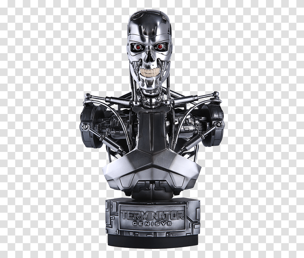 Terminator Bust, Helmet, Apparel, Robot Transparent Png