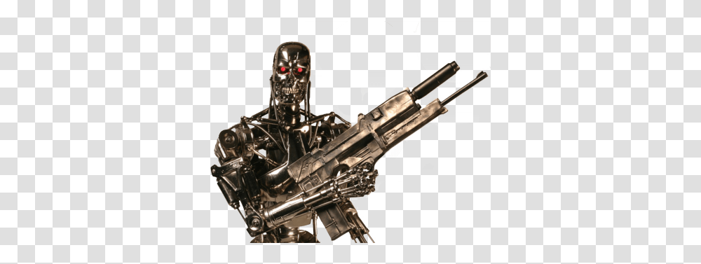 Terminator, Character, Gun, Weapon, Weaponry Transparent Png