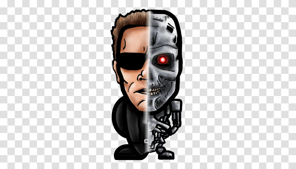 Terminator Clipart Look, Person, Human, Head, Mask Transparent Png