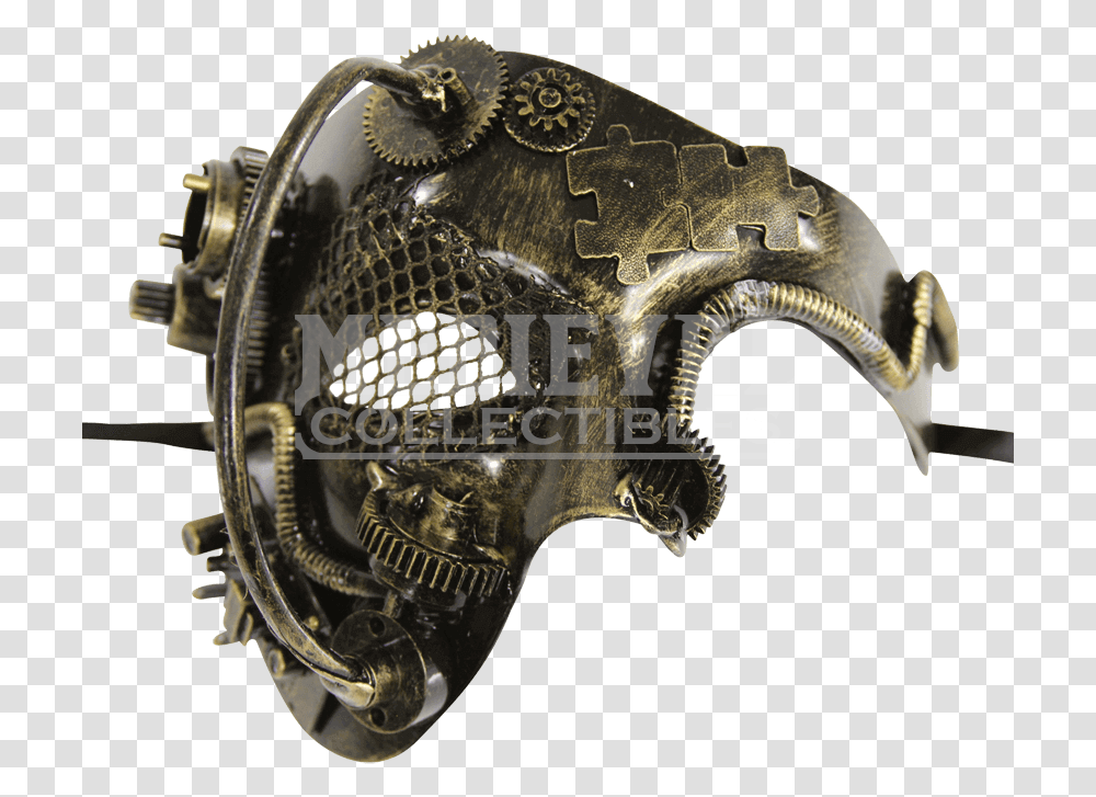 Terminator Half Face Terminator Mask, Logo, Trademark, Bronze Transparent Png