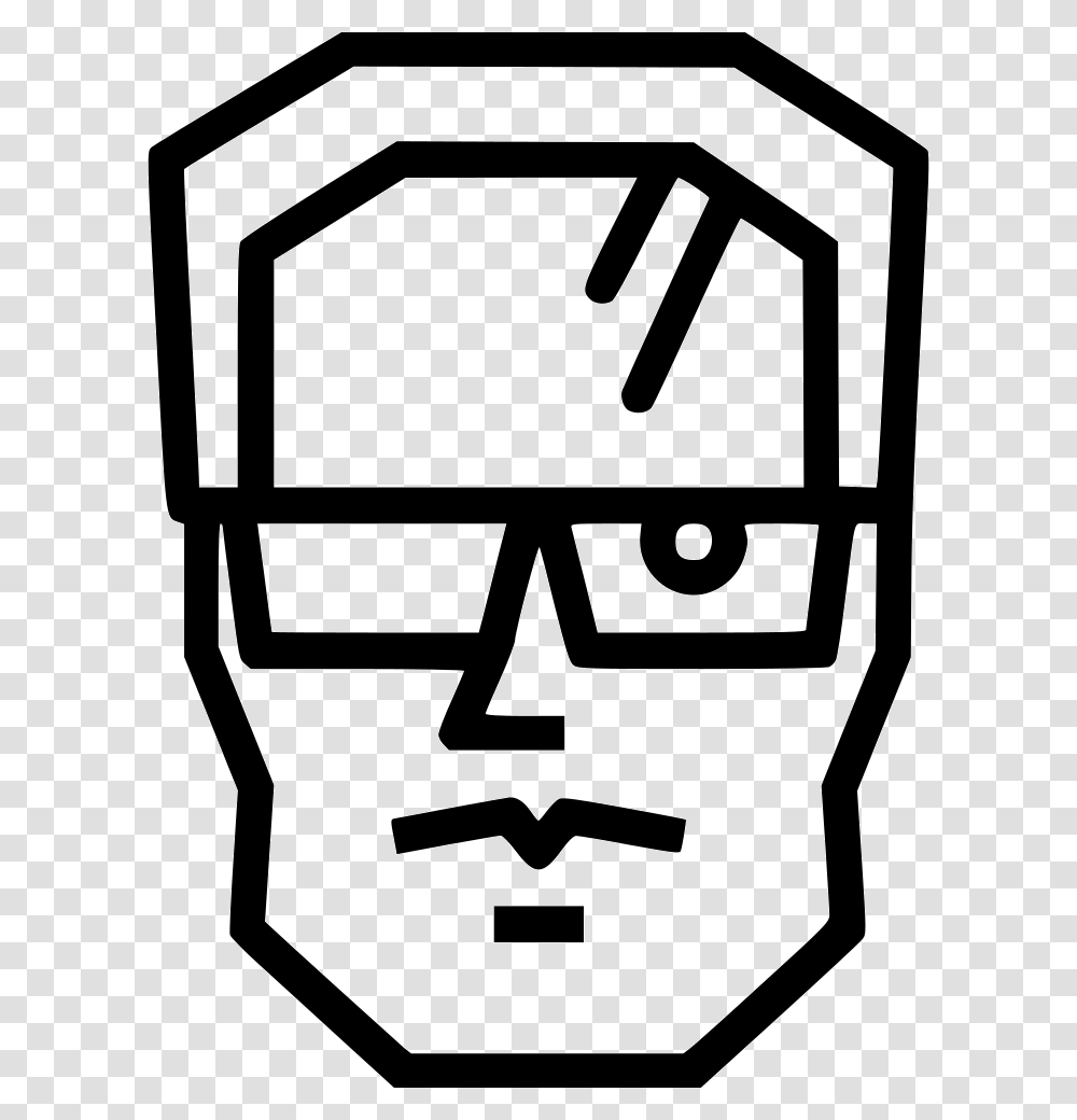 Terminator Humanoid Cyborg Icon Free Download, Stencil, Label Transparent Png