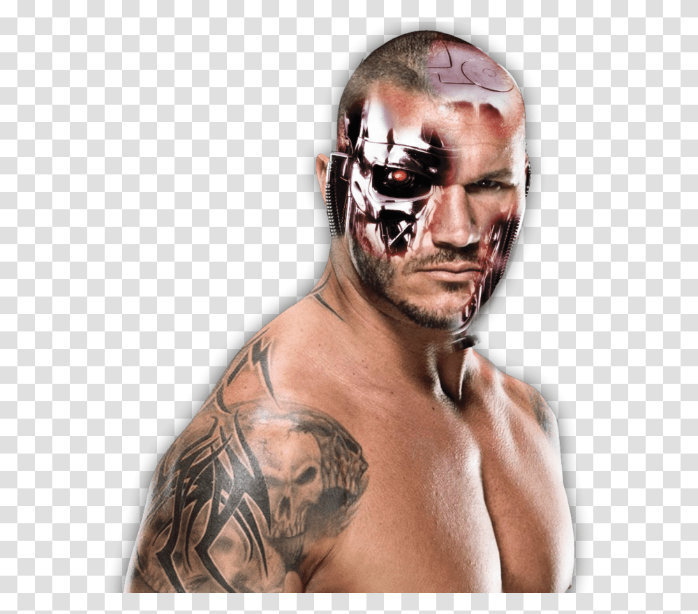 Terminator Randy Orton, Skin, Face, Person, Human Transparent Png