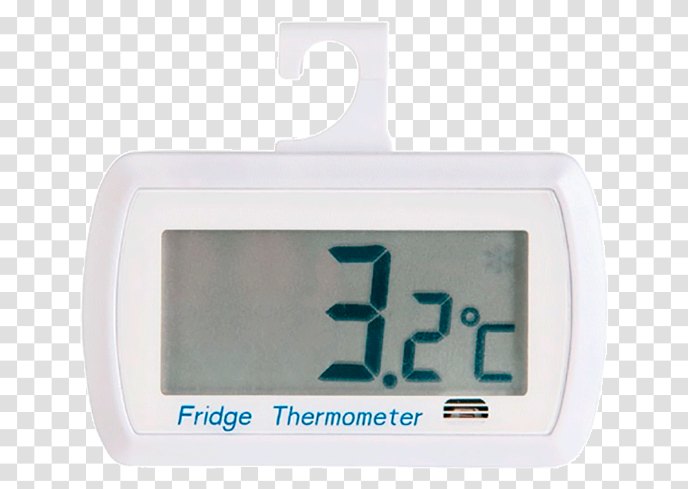 Termmetro Digital Para Neveras Con Indicador De Alerta Fridge Thermometer Malaysia, Clock, Digital Clock, Monitor, Screen Transparent Png