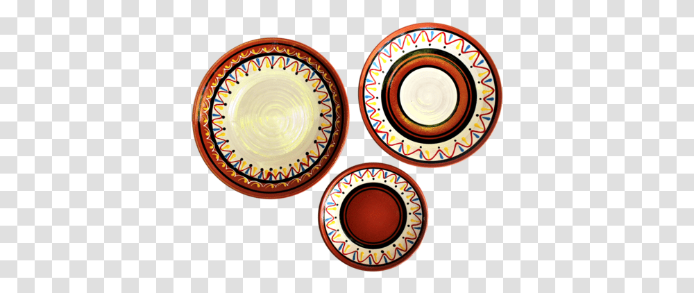 Terracotta White Tapa Plates Set Of 5 Hand Painted From Spain Circle, Saucer, Pottery, Porcelain, Art Transparent Png