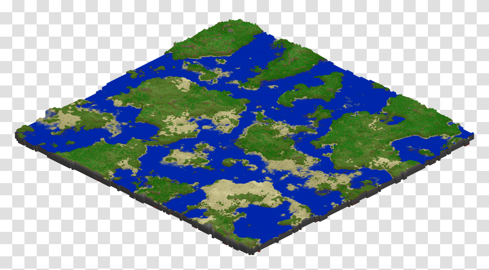 Terrain Generation But With Larger Biomes And Oceans Transparent Png