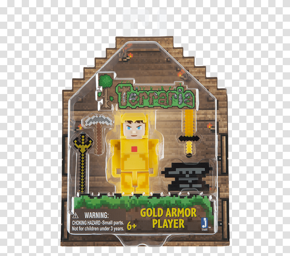 Terraria Gold Armor Action Figure Terraria Toys, Minecraft, Legend Of Zelda, Pac Man Transparent Png