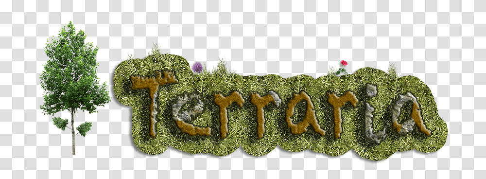 Terraria Logo Remake Thuya, Pattern, Accessories, Accessory, Embroidery Transparent Png