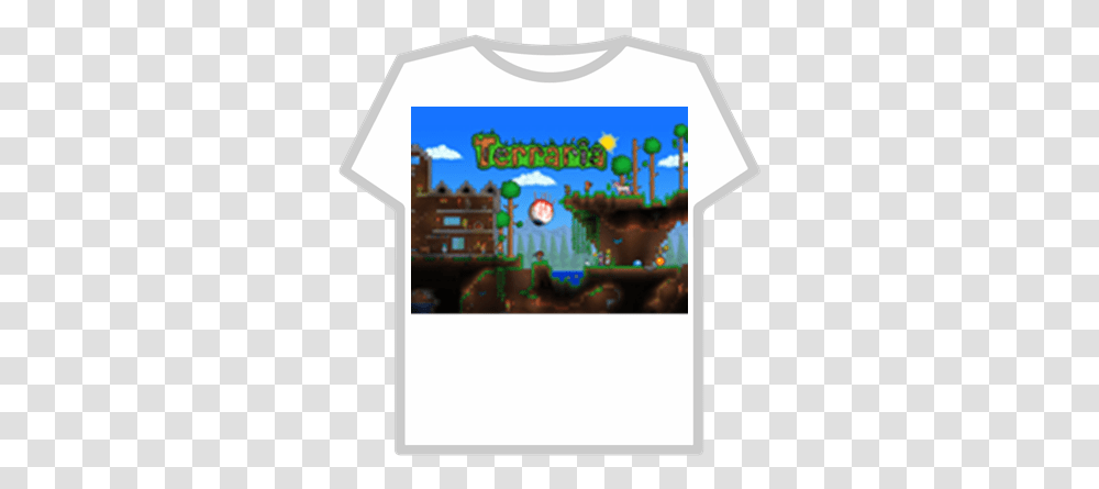 Terraria Logo Roblox T Shirt Free Nike, Clothing, Apparel, T-Shirt, Text Transparent Png