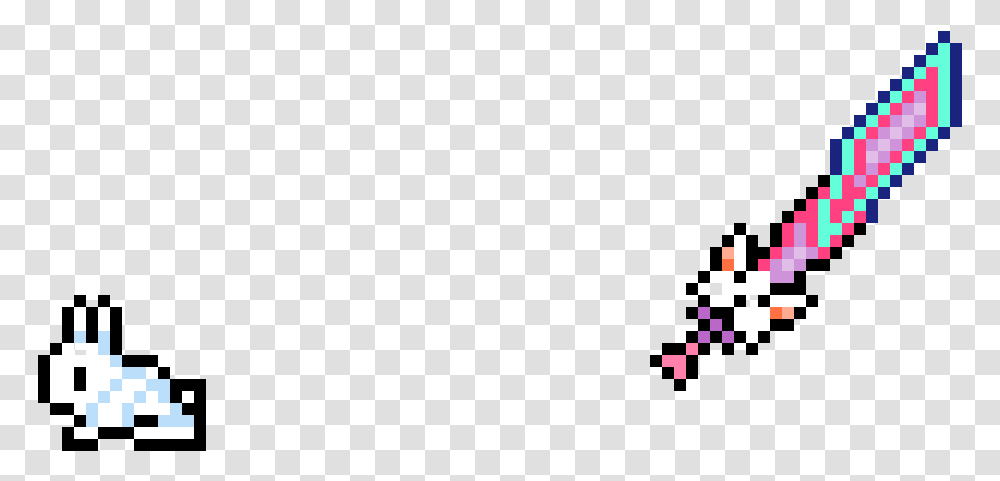 Terraria Pixel Art Of Bunny And Meowmere Clipart Terraria Meowmere Pixel Art, Minecraft Transparent Png