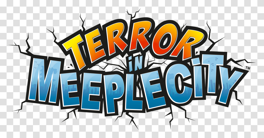 Terror In Meeple City Image With No Fiction, Text, Word, Alphabet, Brick Transparent Png