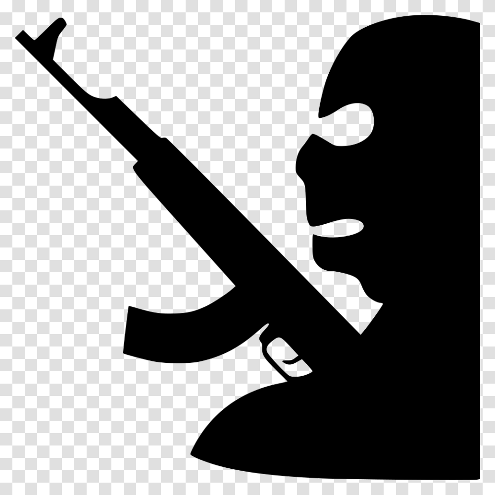 Terrorist, Person, Axe, Tool, Silhouette Transparent Png