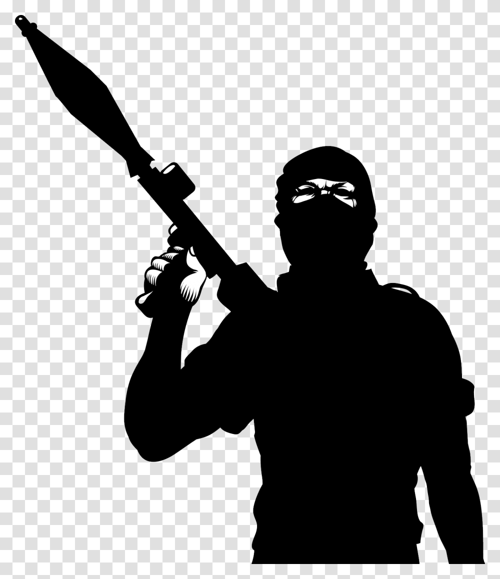 Terrorist, Person, Human, Ninja, Silhouette Transparent Png