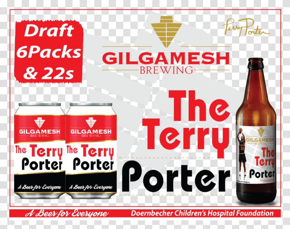 Terry Porter 2 Pager, Beer, Alcohol, Beverage, Drink Transparent Png