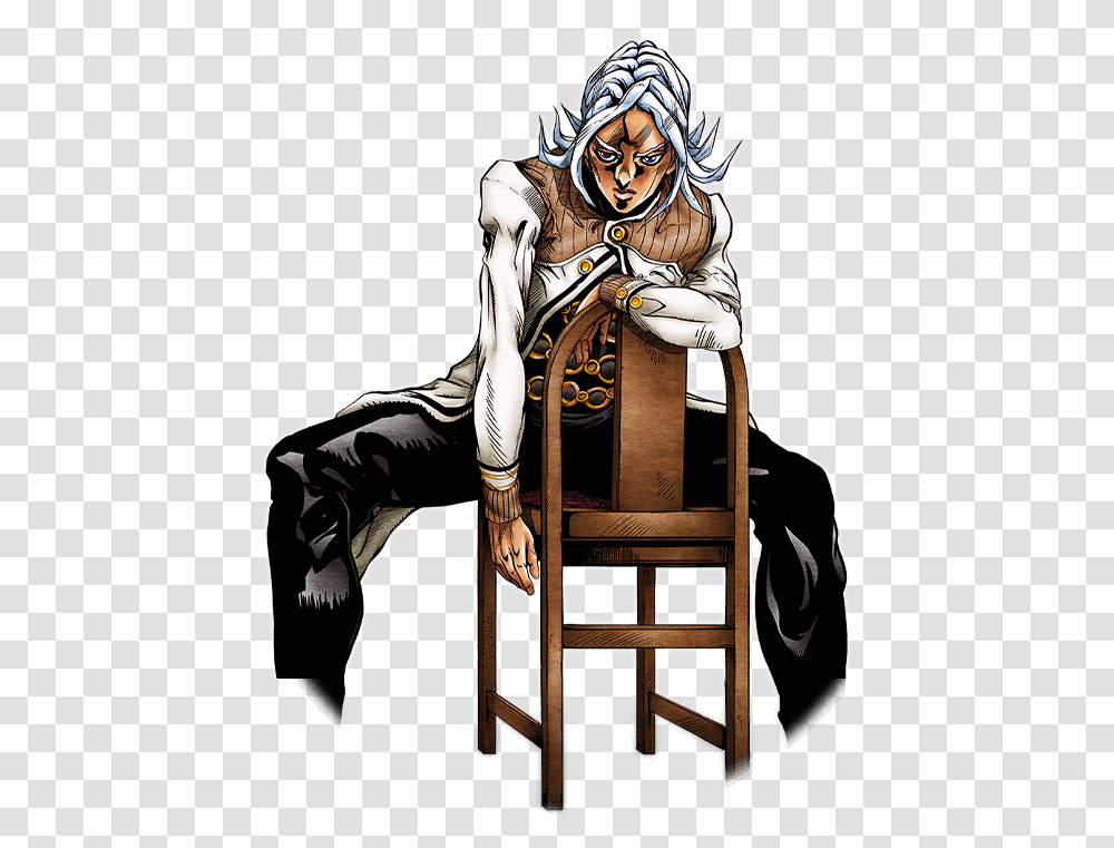 Terunosuke Miyamoto Sitting, Furniture, Chair, Person, Comics Transparent Png