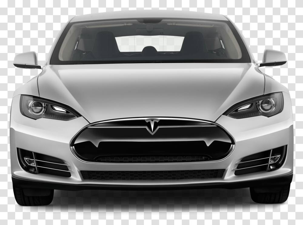 Tesla Car Freeuse Library Files Tesla Car Front View, Vehicle, Transportation, Automobile, Sports Car Transparent Png