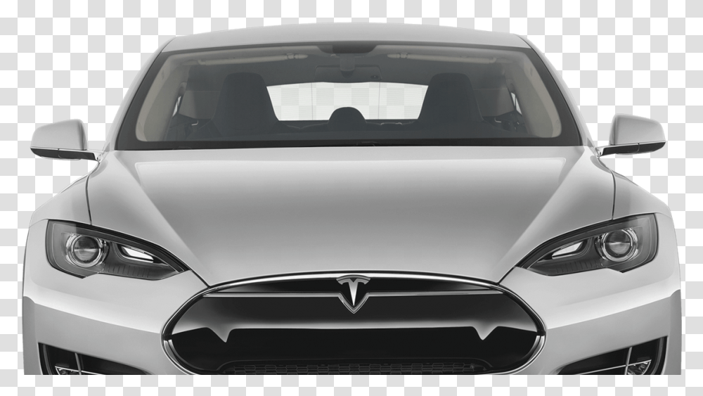 Tesla Car Tesla Car Front View, Vehicle, Transportation, Automobile, Bumper Transparent Png