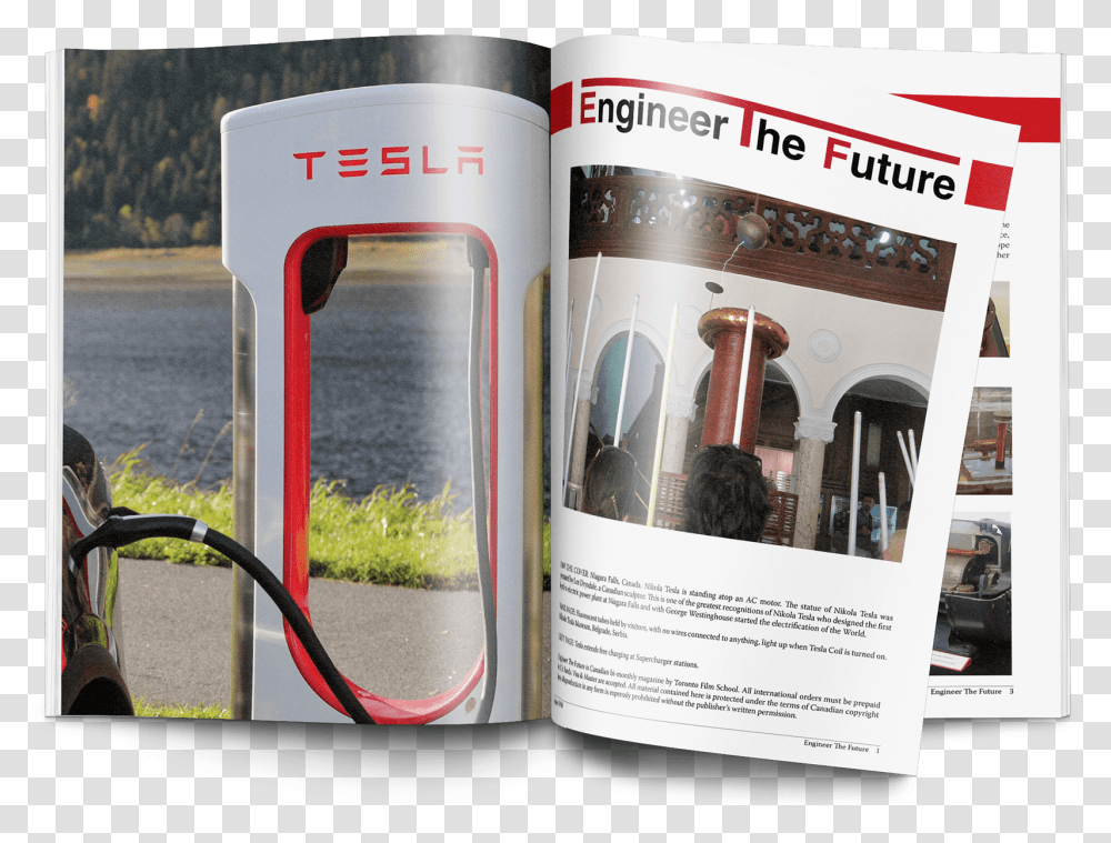 Tesla Environment, Person, Magazine, Car Transparent Png