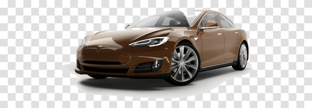Tesla Limo Tesla Brown Car, Vehicle, Transportation, Sedan, Tire Transparent Png