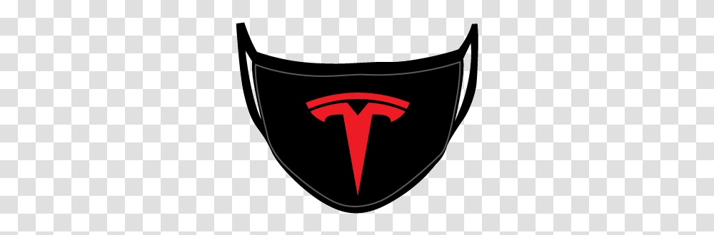 Tesla Logo Face Mask Tesla Logo, Armor, Clothing, Apparel, Helmet Transparent Png