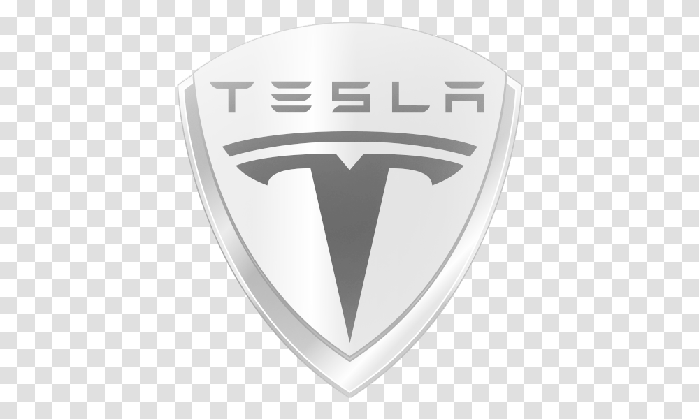 Tesla Logo Logo Tesla, Armor, Shield, Plectrum Transparent Png