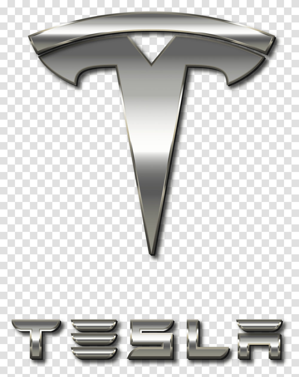 Tesla Logo Vs Iud Logo Tesla Logo, Sink Faucet, Trademark, Axe Transparent Png