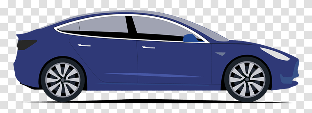 Tesla Model 3 Clip Art, Car, Vehicle, Transportation, Sedan Transparent Png