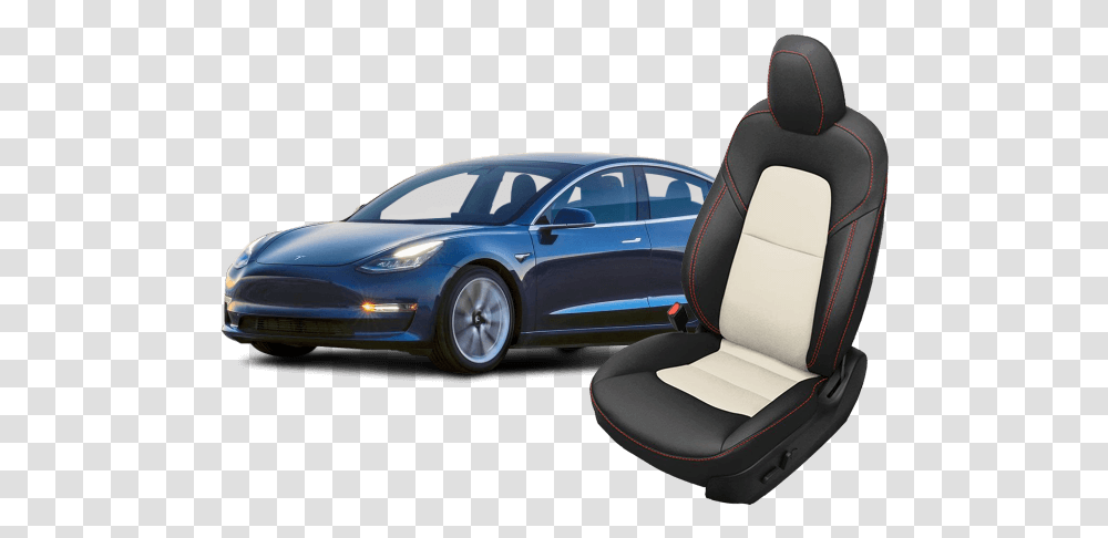 Tesla Model 3 Leather Seats Car Seat Covers Custom Tesla Leather Seat, Cushion, Vehicle, Transportation, Automobile Transparent Png