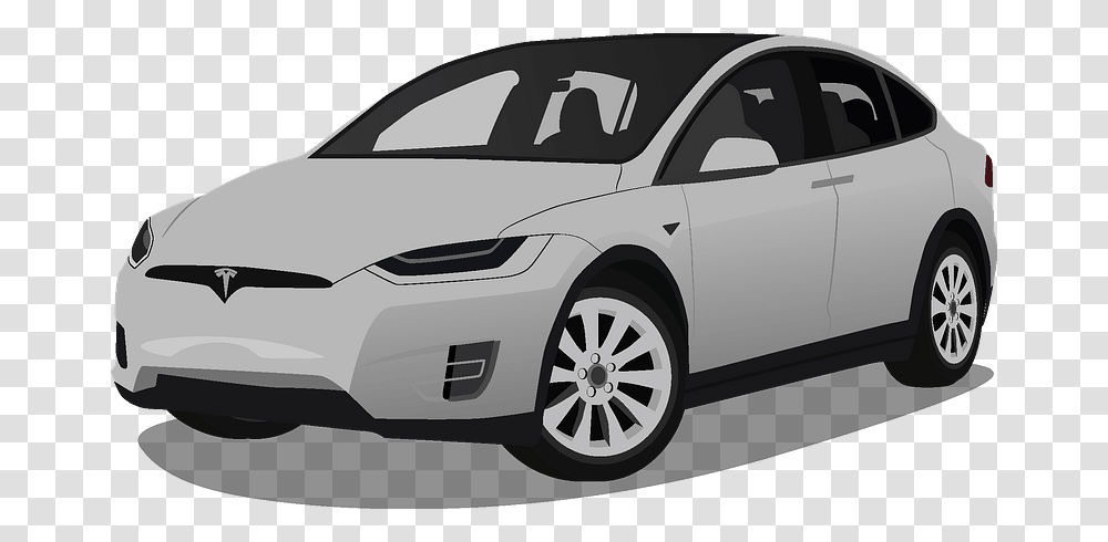 Tesla Model X Clipart 2019 Tesla Model X, Sedan, Car, Vehicle, Transportation Transparent Png