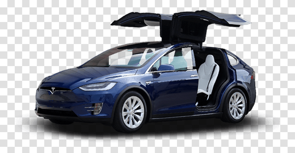 Tesla Model X In White Tesla Model 2020 X, Car, Vehicle, Transportation, Tire Transparent Png