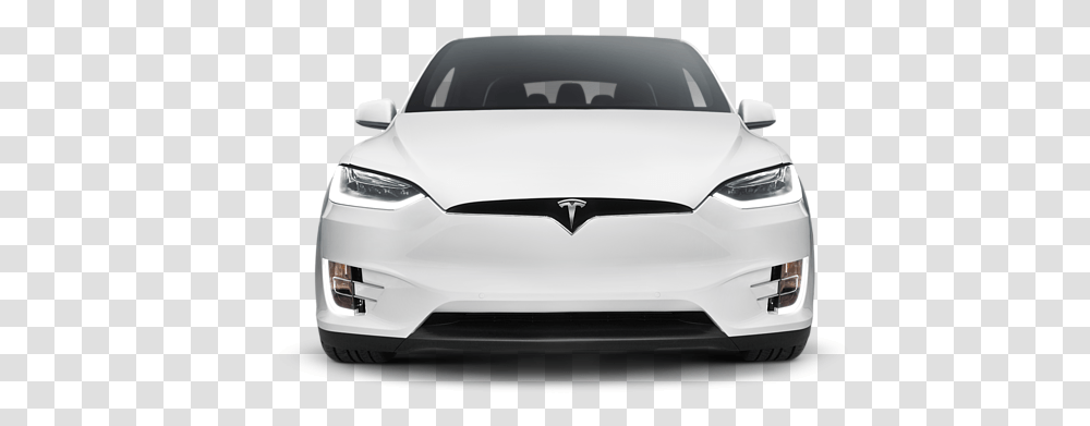 Tesla Model X White Back, Car, Vehicle, Transportation, Sedan Transparent Png