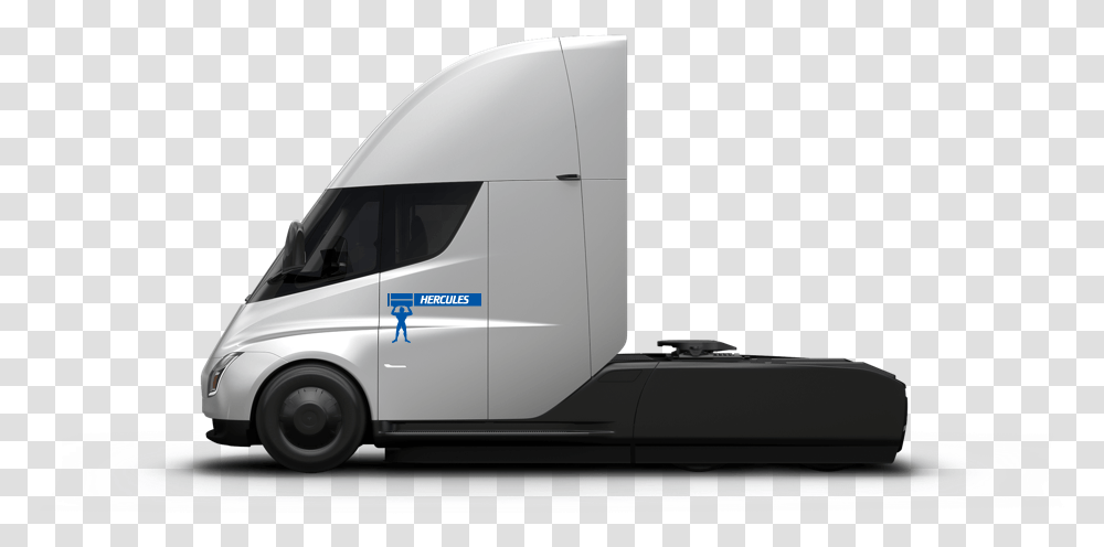 Tesla Semi With White Background, Van, Vehicle, Transportation, Car Transparent Png