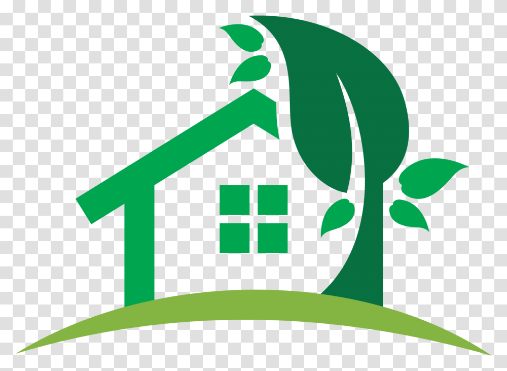 Test Nature House Logo Clipart Full Size Clipart House Photo Logo Green, Symbol, Triangle, Text, Recycling Symbol Transparent Png