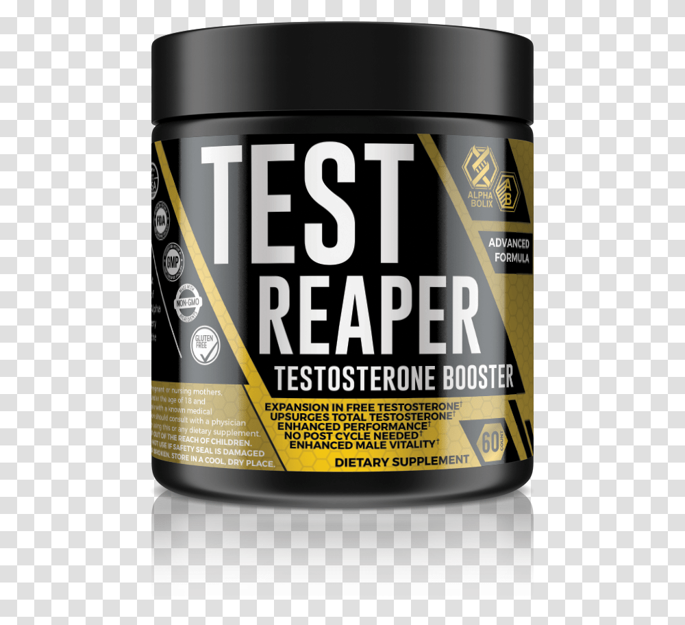 Test Reaper Best Testosterone Booster Food, Tin, Can, Beer, Alcohol Transparent Png