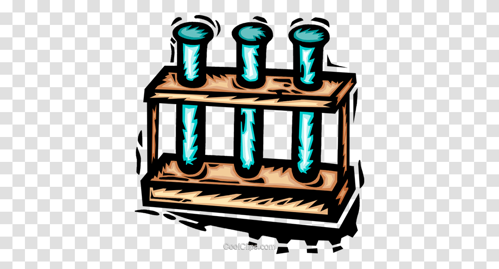 Test Tubes Royalty Free Vector Clip Art Illustration, Housing, Building, Scoreboard, Piano Transparent Png
