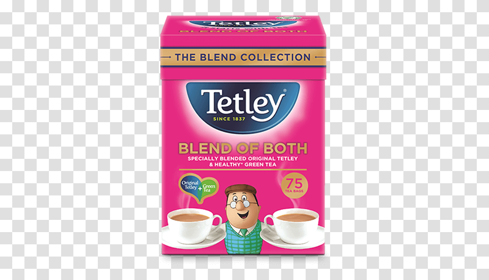 Tetley Blend Of Both Green And Original Tea Tetley Extra Strong Tea Bags, Coffee Cup, Dessert, Food, Beverage Transparent Png