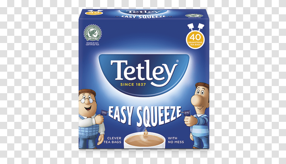 Tetley Squeeze Original Tea Tetley Easy Squeeze Tea Bags, Label, Dvd, Disk Transparent Png