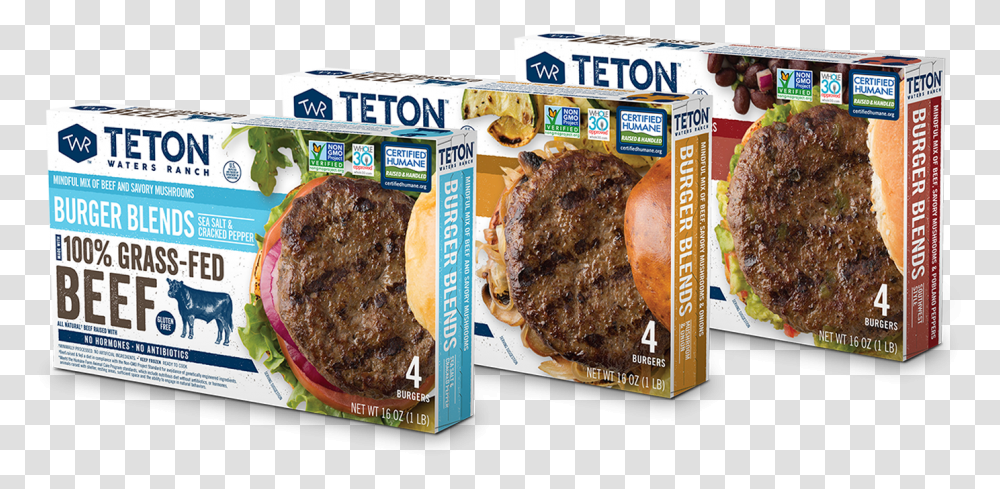 Teton Waters Ranch Burger Blends Bulgogi, Food, Bread, Steak, Roast Transparent Png