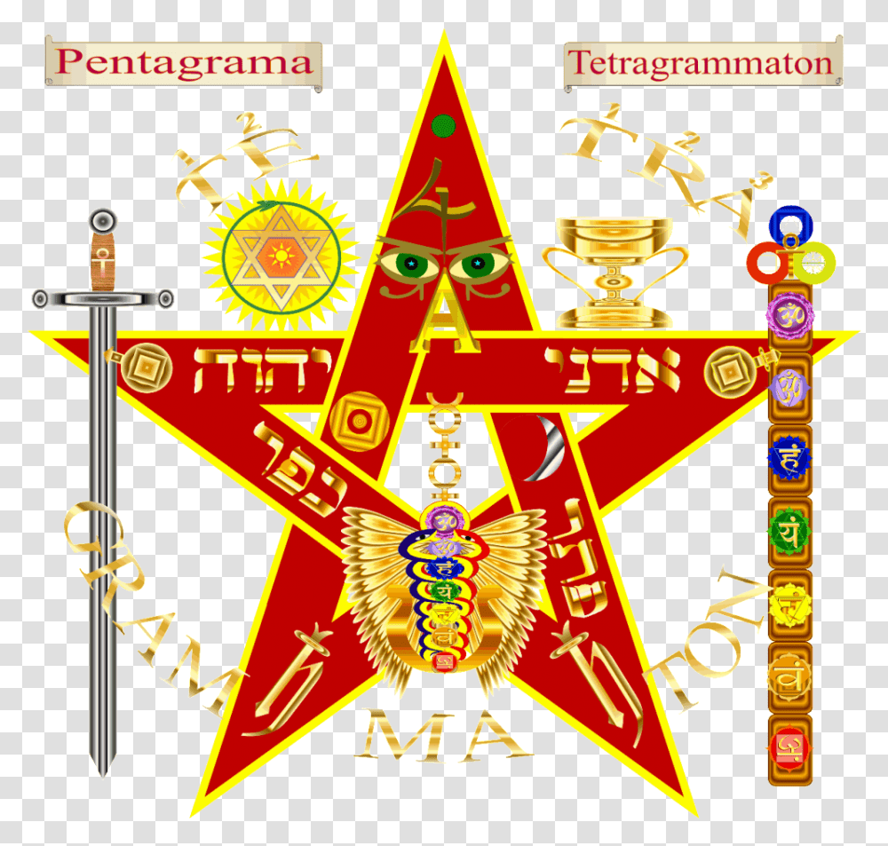 Tetragramaton Rojo, Tree, Plant, Star Symbol Transparent Png