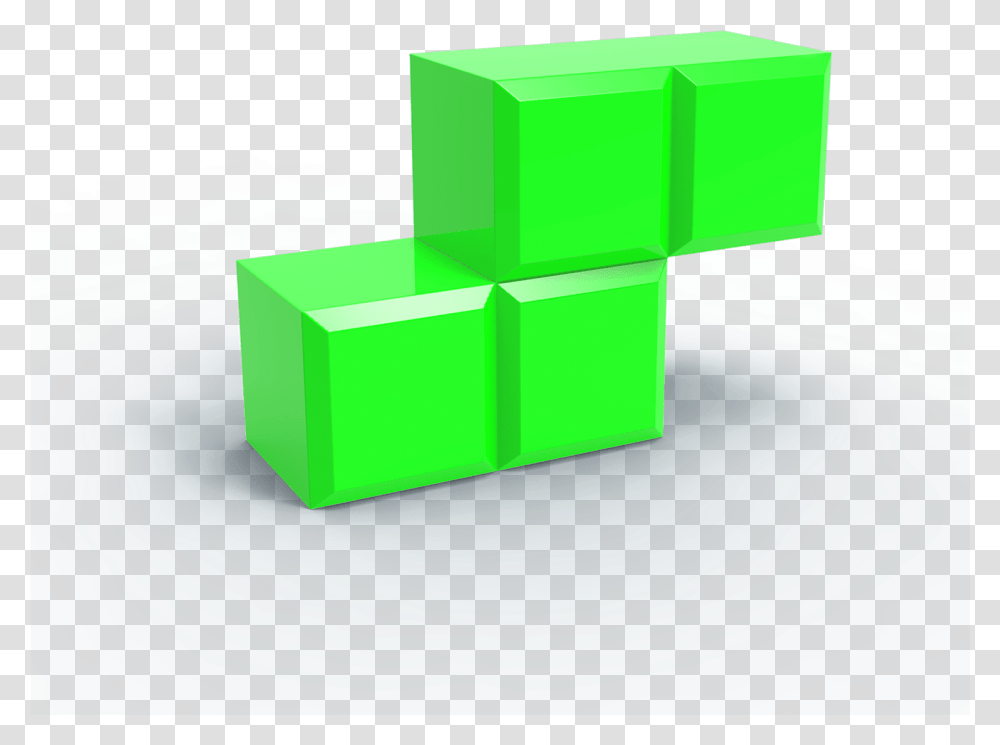 Tetris Blocks 3d, Green, Box Transparent Png
