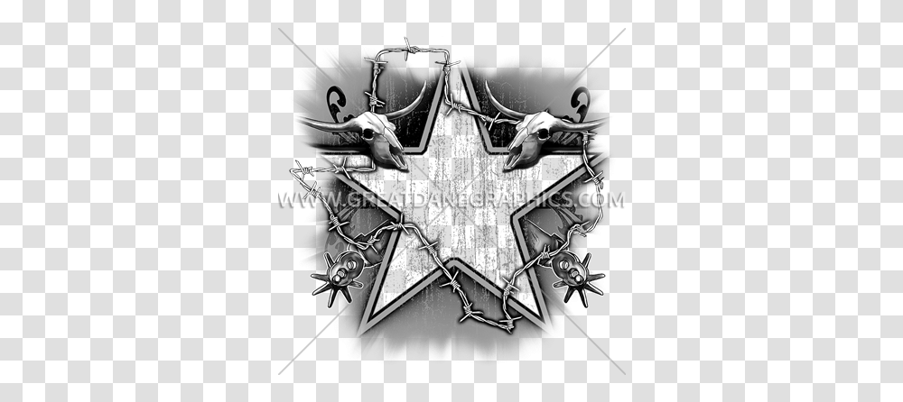 Texas Barbed Wire Background Texas Star With Barbed Wire, Symbol, Poster, Advertisement, Spider Web Transparent Png