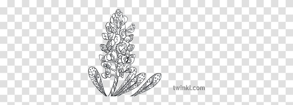 Texas Bluebonnet Foxglove Flower States United Usa Mps Ks2 Language, Graphics, Art, Doodle, Drawing Transparent Png
