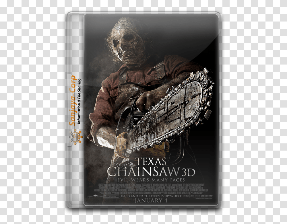 Texas Chainsaw Bluray Texas Chainsaw Massacre 2013 Poster, Advertisement, Flyer, Paper, Brochure Transparent Png