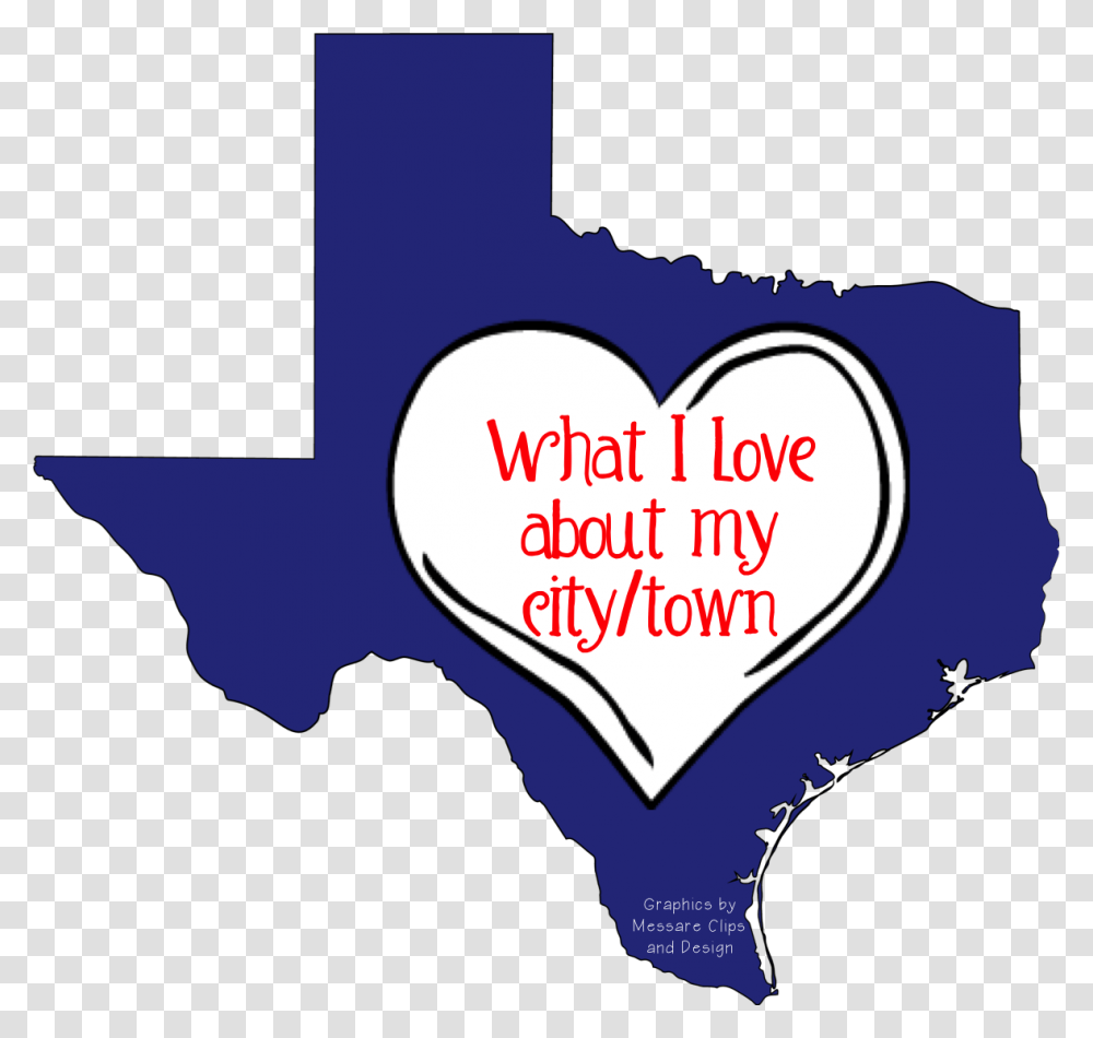 Texas Clipart Deep In Heart Houston Texas Map, Poster, Advertisement Transparent Png