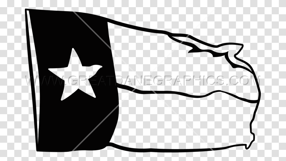 Texas Clipart Flag Black And White Texas Flag Clip Art, Bow, Star Symbol, Leaf Transparent Png
