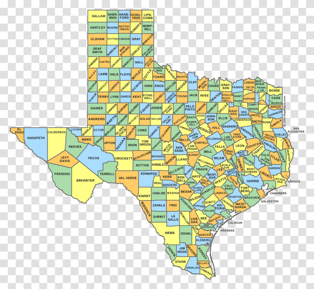 Texas Counties Map 2 Large Map Texas Map Red River, Diagram, Plot, Atlas, Person Transparent Png