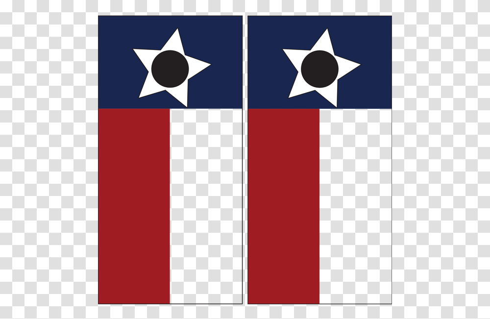 Texas Flag Cornhole Board Wrap Set, Star Symbol, American Flag Transparent Png