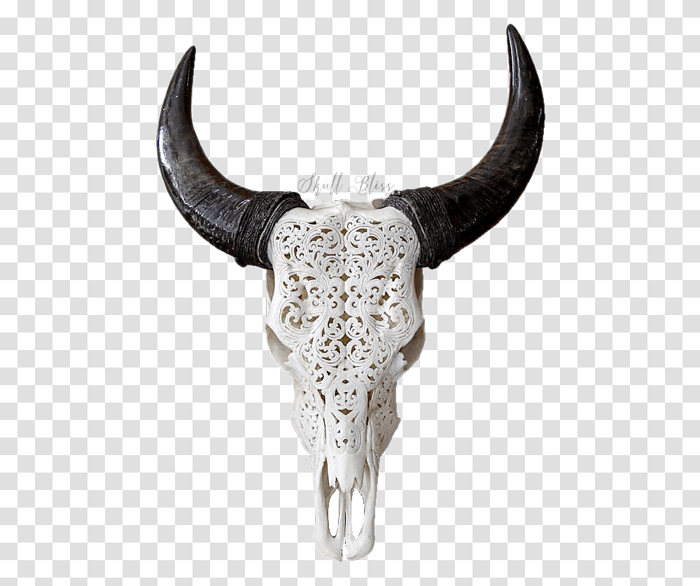 Texas Longhorn English Longhorn Skull Goat Carved Cow Skull, Mammal, Animal, Cattle, Cross Transparent Png